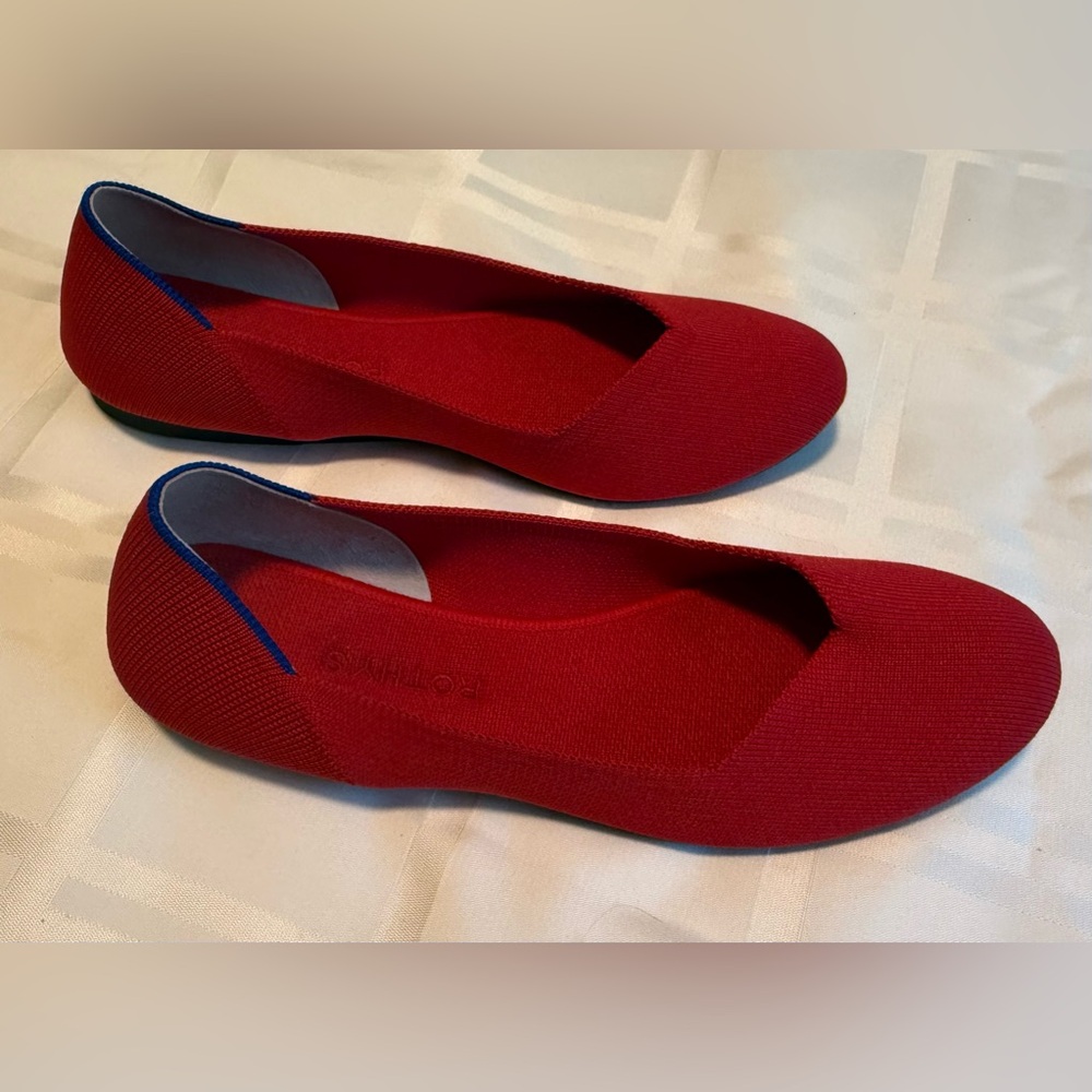 Rothy’s Red Slip-On Ballet Flats